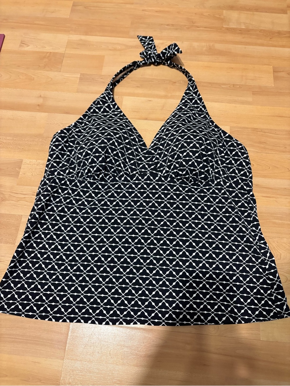 Lands End Halter Tankini Top Size 18
